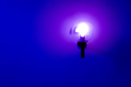 lâmpada, azul, luz azul, luz, iluminação, luz de néon, lanterna