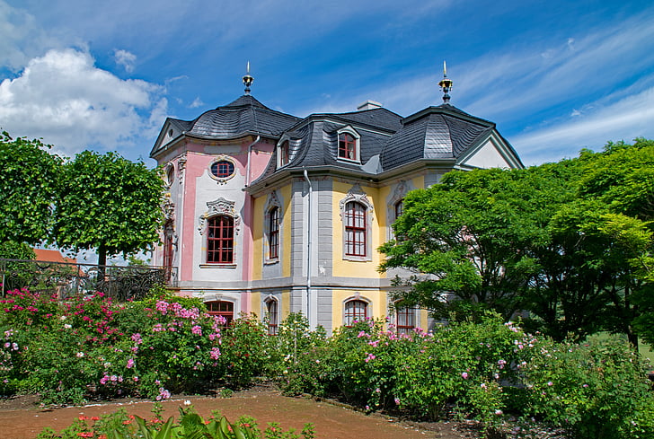 the rococo castle, dornburg, thuringia germany, germany, old building, places of interest, culture