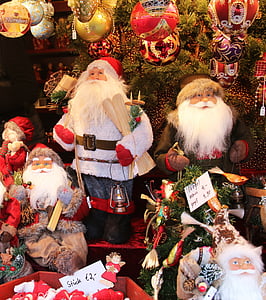 Santa claus, Nicholas, Nuremberg, marché de Noël, buden Noël, Déco