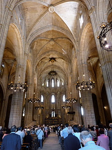 Katedrála, Gotická, Tortosa, oblouky, gotické umění
