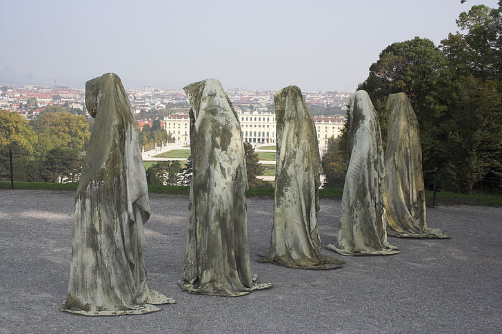 guardianes del tiempo, fenómenos, estatua de, arte contemporáneo, arte moderno, Manfred kielnhofer, estatuas de