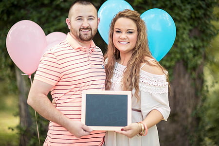 pregnancy, announcement, couple, family, together