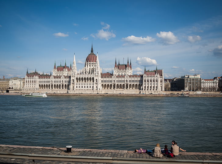 Budapešť, Parlament, budova maďarského parlamentu, Maďarsko, budova, Dunaj, mesto