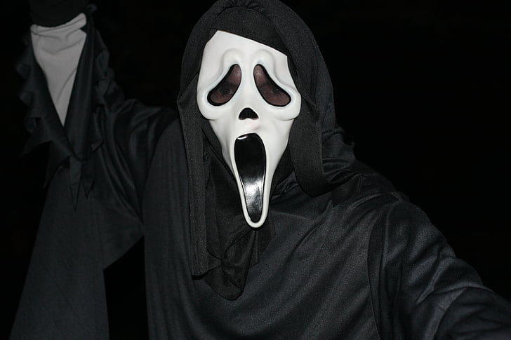 skräckfilm, Halloween, skelettet, rädsla