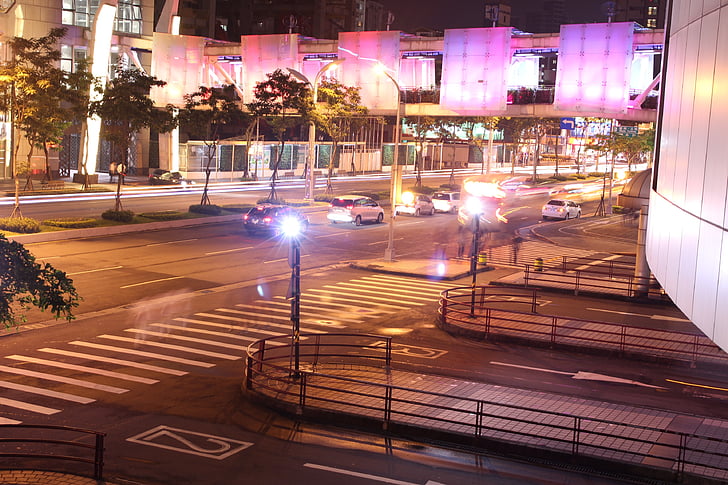 vista nocturna, 燈, carrer
