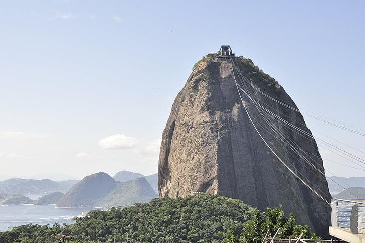 Brasil, ville, paysage, Rio de janeiro, Brésil, Sugarloaf Mountain, Tourisme