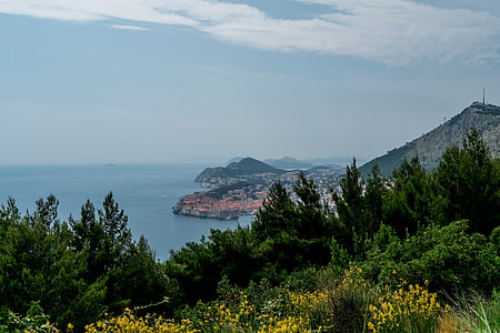 Horvātija, Dubrovnik, Fort, vecais, pilsēta, jūra, cietoksnis