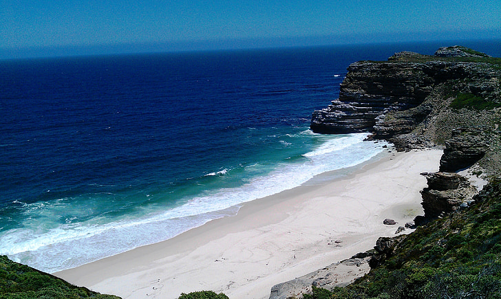 Diaz beach, stranden, bokade, havet, vatten, Sydafrika, Cape point