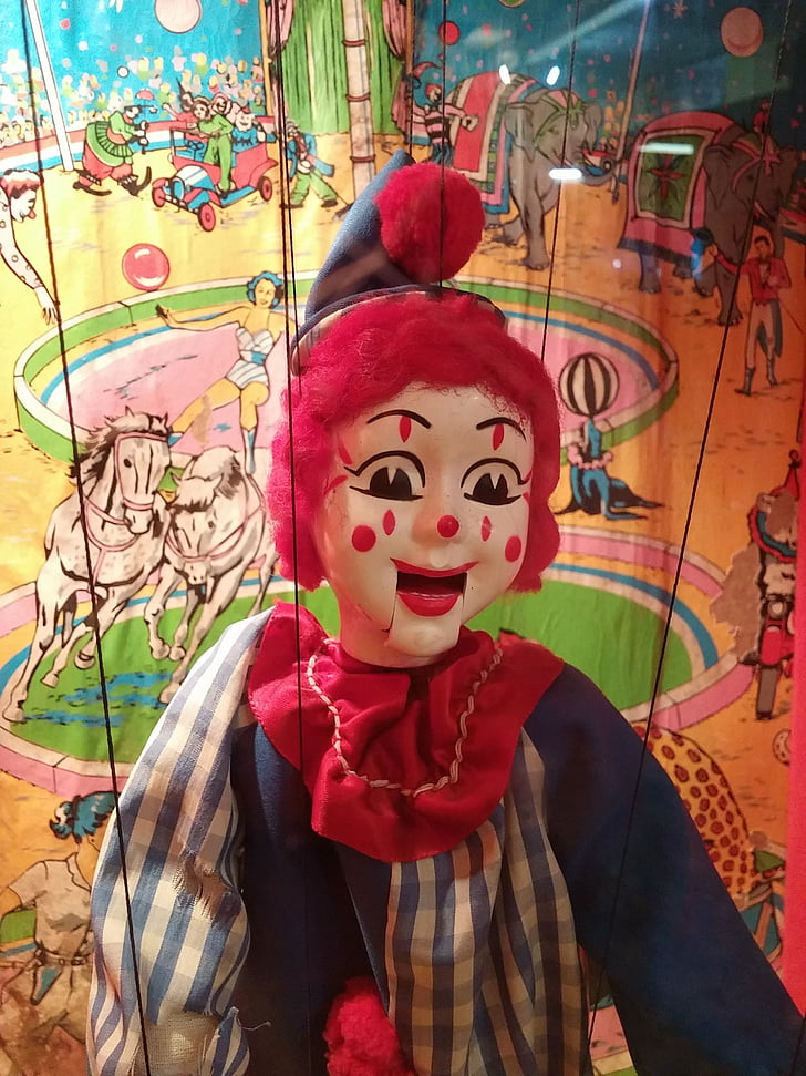 clown, kul, Carnival, lycka, leende