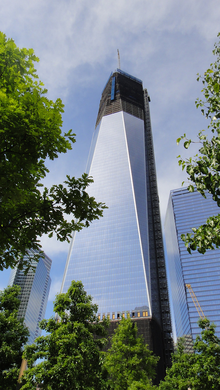 skyskraper, bygge, New york, 1wtc, WTC, en ville handelssenter, arkitektur