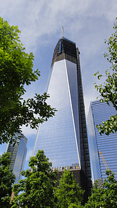 skyskrapa, byggnad, new york, 1wtc, WTC, en skulle handeln center, arkitektur