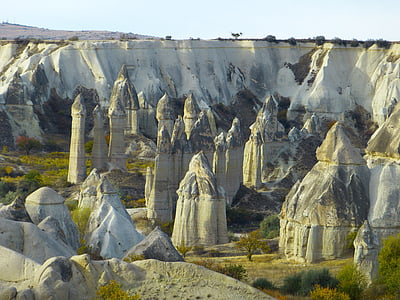 fairy chimneys, tufa, rock formations, cappadocia, landscape, nature, tufa formations