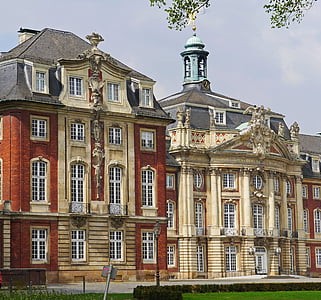 Münster, Westfalen, slott, Stadtschloss, staden münster, turistattraktion, turism