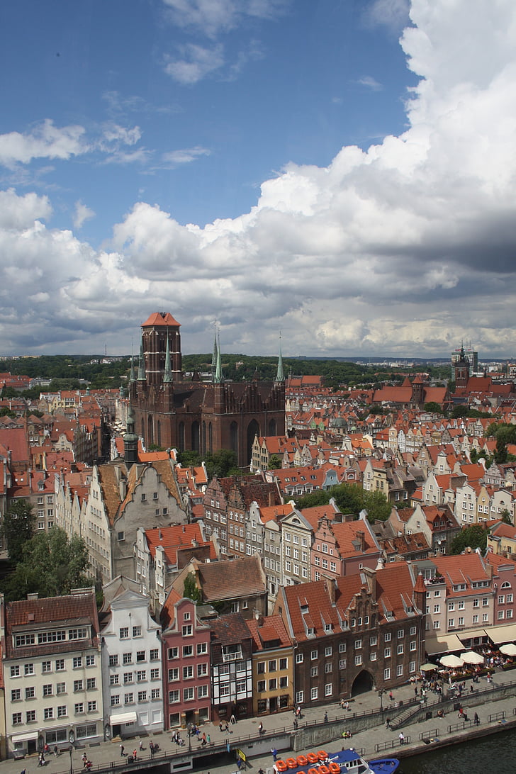 Gdańsk, mortlawa, História, centrum, pamiatky, kostol, Architektúra