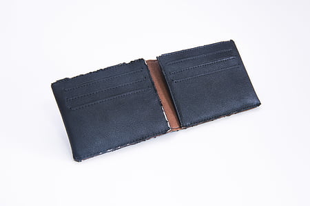 porte-monnaie, sac à main, vieux, noir, arrière-plans, en cuir