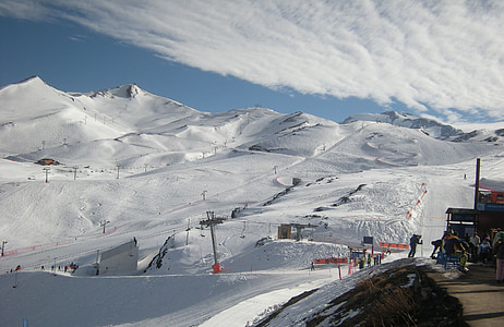 estación de esquí, esquí, deportes de invierno, pendiente, pista, pista de esquí, nieve