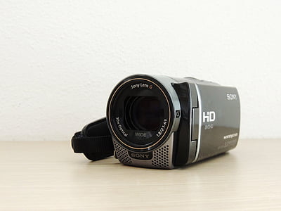 fotocamera, Handcam, lente, fotografo, Foto, videocamera, tecnologia