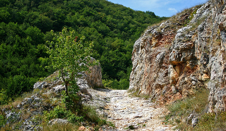 đường dẫn, núi, cửa, Rock, Thiên nhiên, cảnh quan, đá