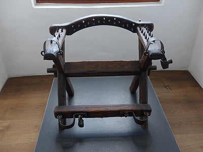 cadira de tortura, instrument de tortura, edat mitjana, Rosa, espines, turment, testimonis vergonyós