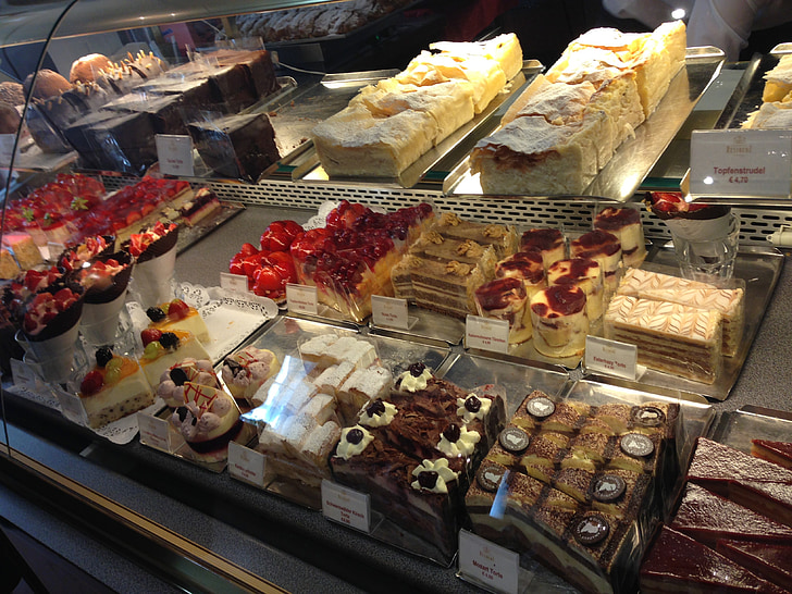 pastry shop, cakes, cake, candy, vienna, chocolate