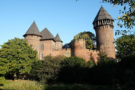 hrad, Krefeld, Linn, Nemecko, stredovek