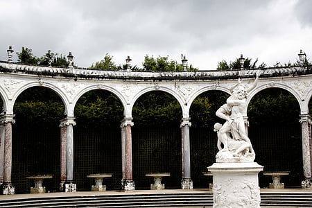 mitológia, Versailles-i, Párizs, szobrászat, Franciaország, történelmi, Park
