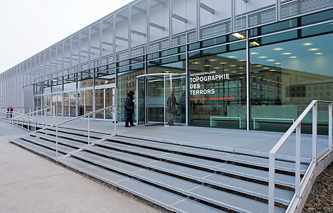 topografie van paniekaanvallen, Museum, gebouw, Berlijn, het platform, staal, aluminium