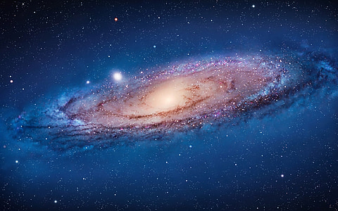 Galaktyka Andromedy, Messier 31, M31, gwiazdy, kosmos, NGC 224, galaktyka spiralna