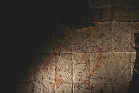 Karte, alt, Geographie, Kartographie, Antik, Jahrgang, Topographie