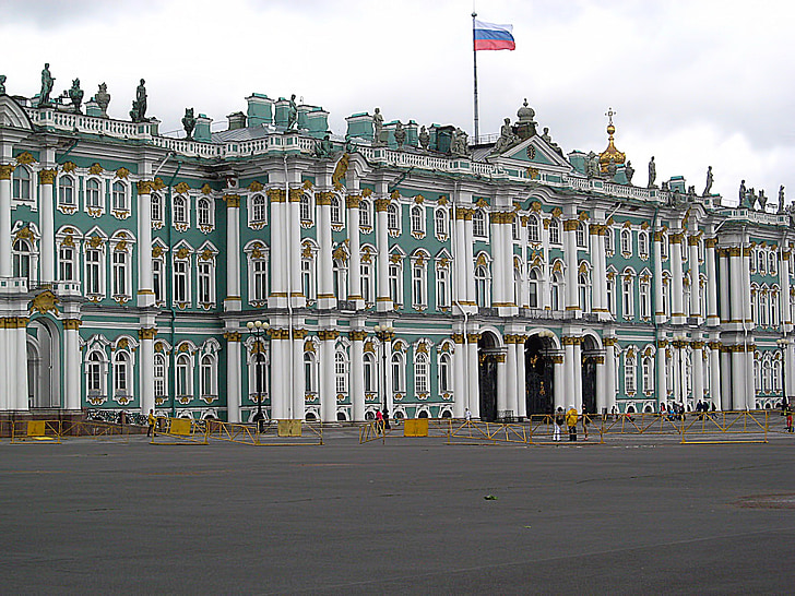Gebäude, Winterpalais, Peter, Russland