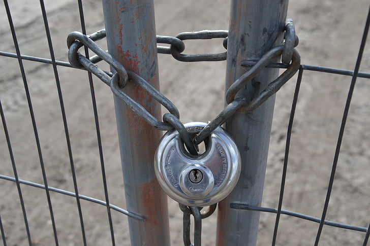 catena, recinto di collegamento Chain, recinzione, serratura