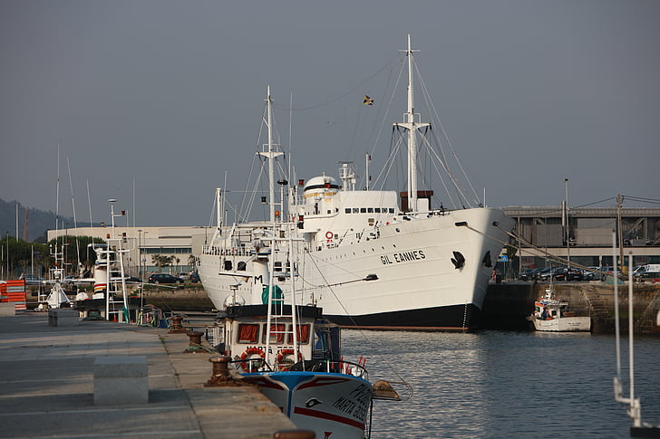 con tàu gil eannes, con tàu, thuyền, Viana do castelo, mạch, tàu hàng hải, Bến cảng