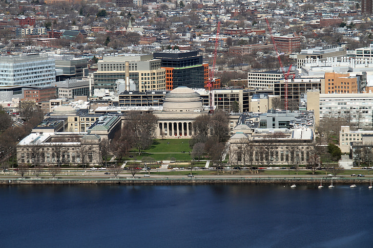 Boston, vue aérienne, de la tour prudential