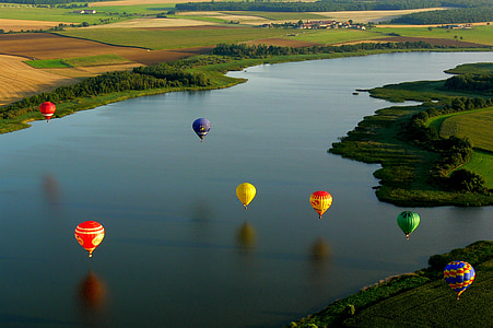 ballonger, Metz, varmluftsballong, Flying, Air, natur, landskapet