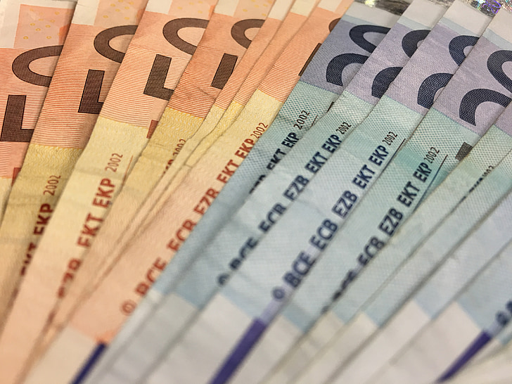 peníze, eura, Zdá se, že, Měna, dolarové bankovky, financování, bankovka