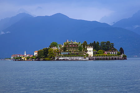 Island, Lago maggiore, Isolabella, Italia, Lake, sininen hetki, sininen