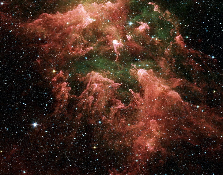 carina nebula, ngc 3372, eta carinae fog, emission nebula, constellation kiel, galaxy, starry sky