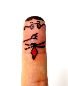 Finger-Mann, Don't talk, Finger, Männer, Person, nicht aussprechen