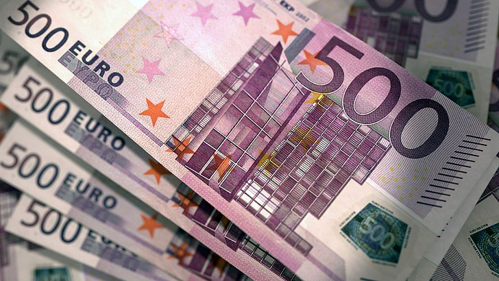 euron seteli, rahaa, valuutta, 500, käteisellä, Euro, rahoitus