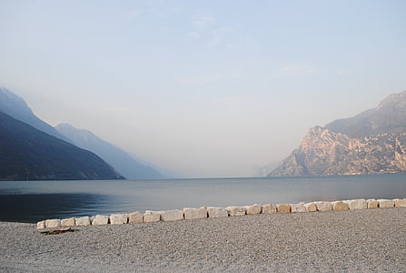 nước, Lake, Garda, Xem, tâm trạng, bầu trời, màu xanh