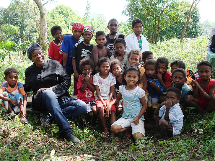 Kinder, Kinder, Philippinen, glücklich, tropische, Gruppe