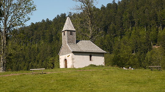 Iglesia, religión, naturaleza, Soledad, colma, Francia