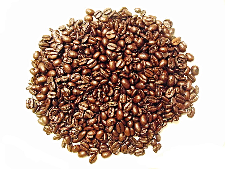 coffee beans, caffeine, mocha, coffee, roasted, breakfast, drink