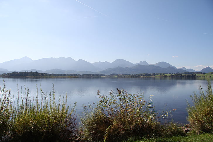 Allgäu, Bayern, bjerge, søen
