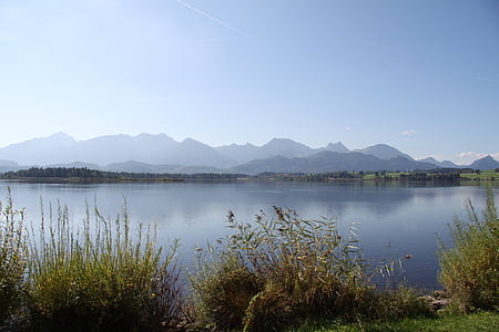 Allgäu, Bavaria, mäed, Lake