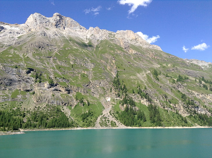пейзаж, езеро, Швейцария, вода, природата, Алпи