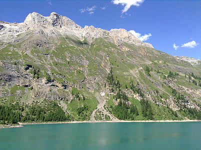 manzara, Göl, İsviçre, su, doğa, Alpler