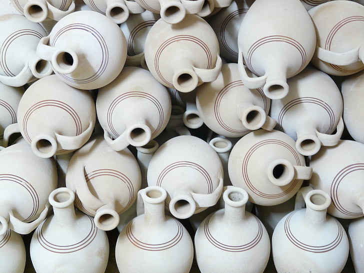 caraffe, ceramiche, fragile, materiale di terracotta, terracotta, ceramica