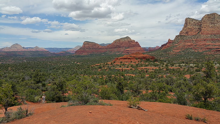 Sedona, Felsen, Landschaft, Arizona, rot, Himmel, Natur