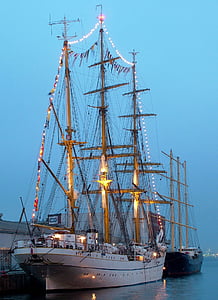πλοίο, ψηλός, σκάφος, στη θάλασσα, ιστιοπλοΐα, Ναυτικός, πανί